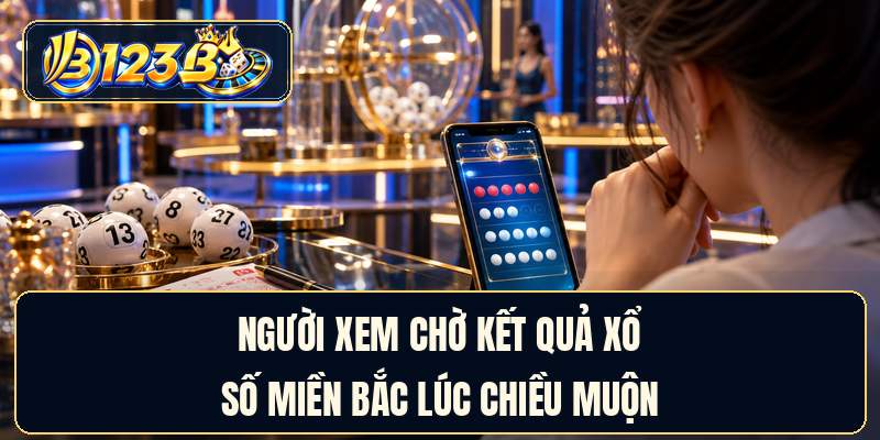 Người xem chờ kết quả xổ số miền Bắc lúc chiều muộn