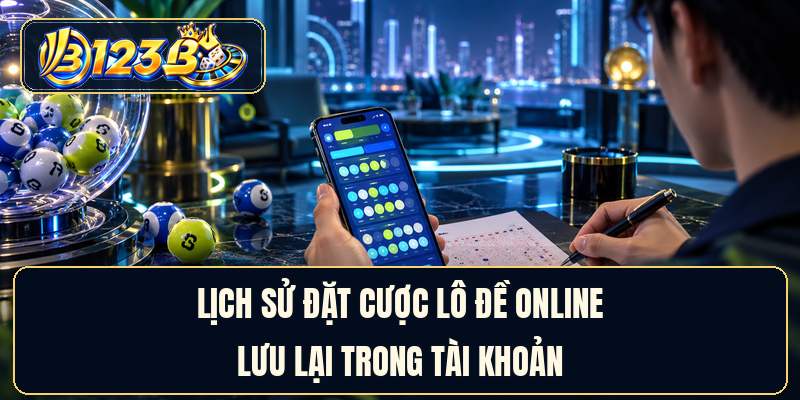 Lịch sử đặt cược lô đề online lưu lại trong tài khoản