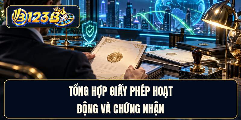Tổng hợp giấy phép hoạt động 123B và chứng nhận