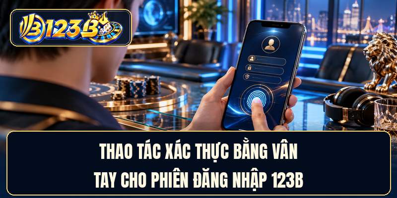 Thao tác xác thực bằng vân tay cho phiên đăng nhập 123B