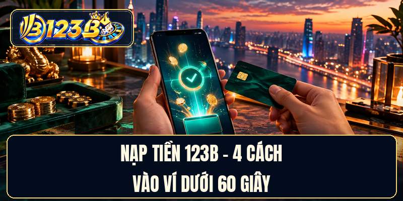 Nạp Tiền 123B - 4 Cách Vào Ví Dưới 60 Giây