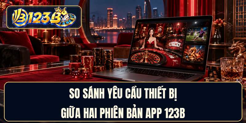So sánh yêu cầu thiết bị giữa hai phiên bản app 123B