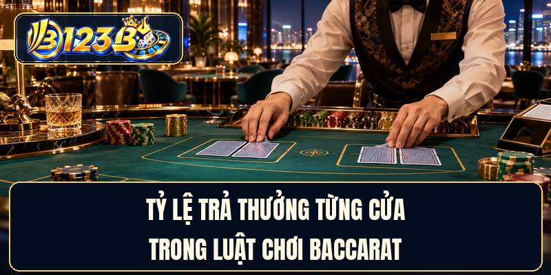 Tỷ lệ trả thưởng từng cửa trong luật chơi baccarat